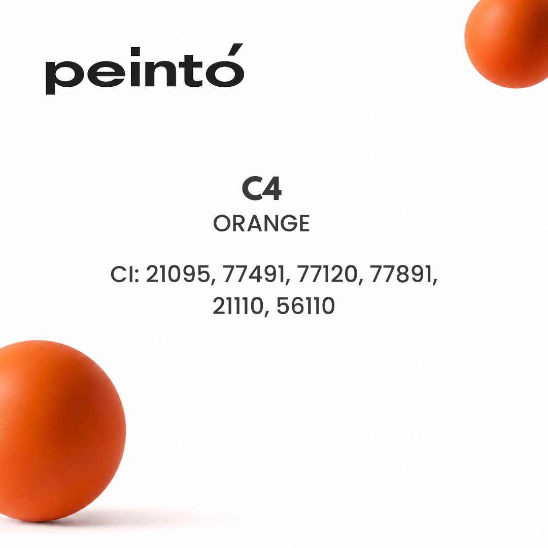 INCI del corrector PMU Peintó C4 Orange composición profesional para neutralización de cejas con residuos azules y grises