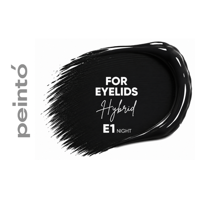 Textura del pigmento Peintó E1 Night negro intenso para micropigmentación de ojos eyeliner permanente y trabajos de alta definición