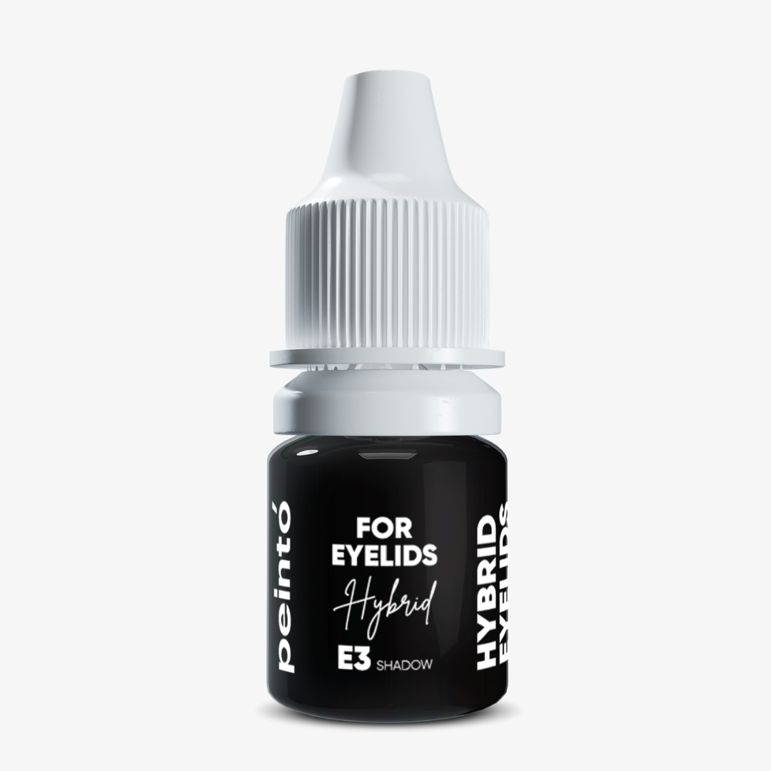 Pigmento PMU para ojos Peintó E3 Shadow negro marrón suave frasco profesional para sombreado delicado y línea interciliar