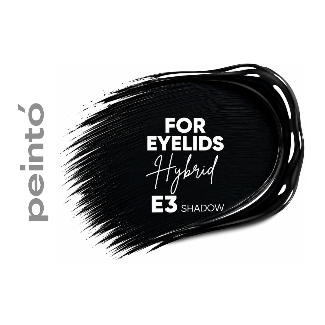 Textura pigmento PMU Peintó E3 Shadow negro marrón de baja saturación para sombreado suave y micropigmentación profesional de ojos