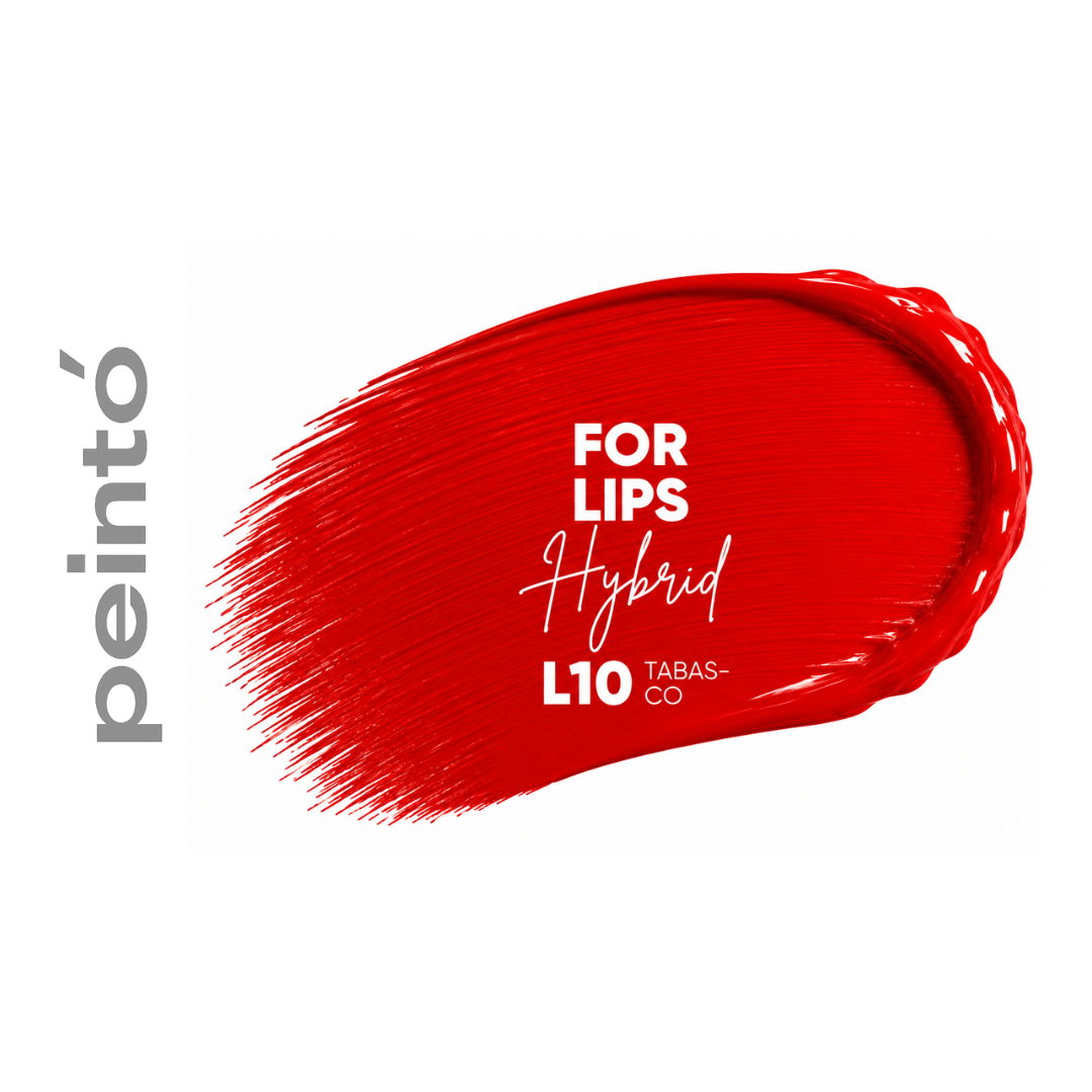 Textura pigmento PMU Peinto L10 Tabasco color rojo intenso frío efecto lipstick de alta saturación para micropigmentación profesional