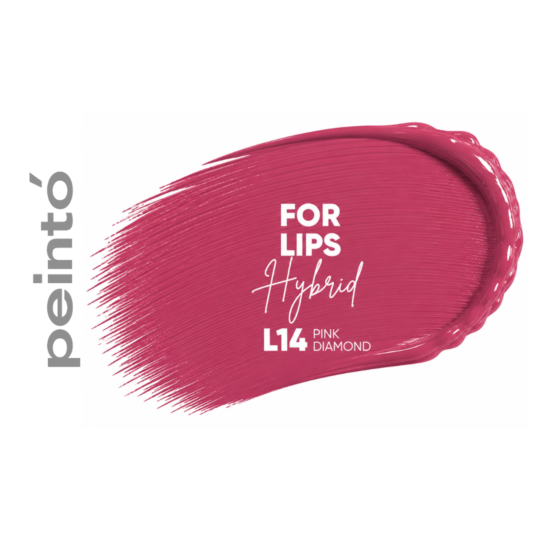 Textura pigmento PMU Peinto L14 Pink Diamond color rosa antiguo frío efecto lipstick suave para micropigmentación profesional de labios