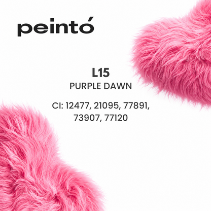INCI pigmento PMU Peinto L15 Purple Dawn CI 12477 CI 21095 CI 77891 CI 73907 composición profesional para labios