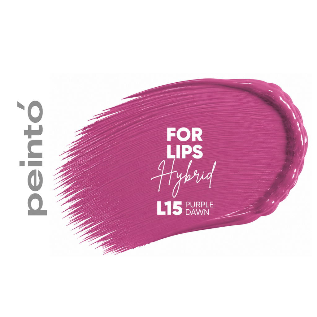 Textura pigmento PMU Peinto L15 Purple Dawn color rosa lila frío efecto lipstick suave para micropigmentación profesional de labios