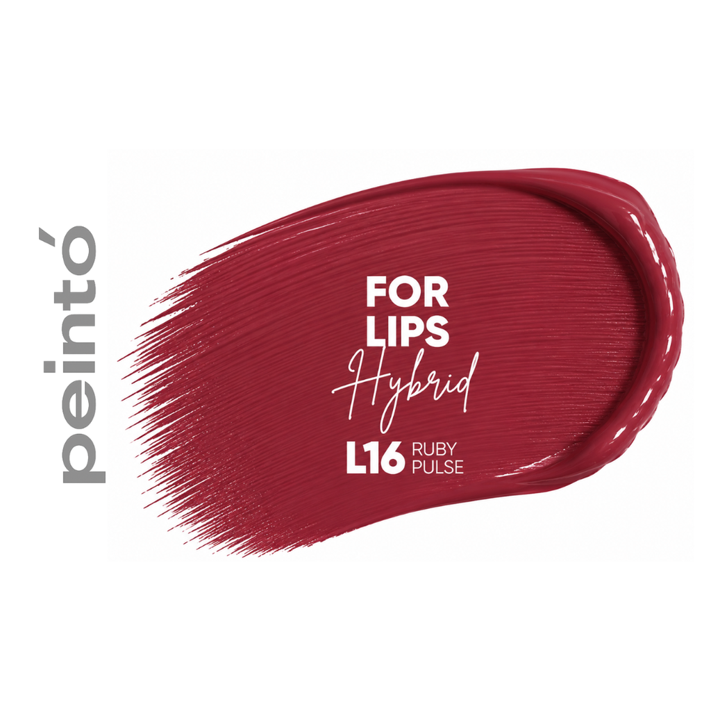 Textura pigmento PMU Peinto L16 Ruby Pulse color lila vino frío efecto lipstick elegante para micropigmentación profesional de labios