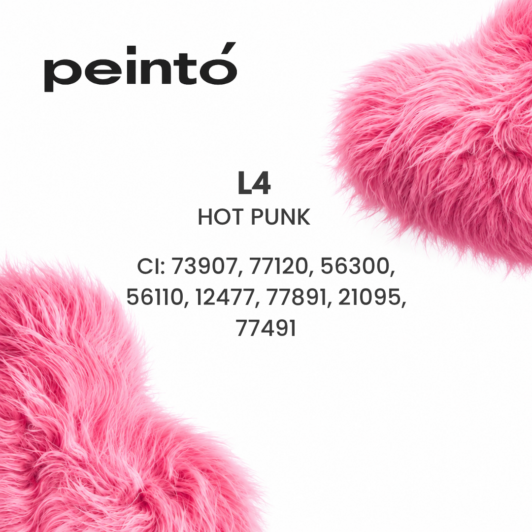 INCI pigmento PMU Peinto L4 Hot Punk CI 73907 CI 77120 CI 56300 CI 56110 CI 12477 CI 77891 composición profesional para micropigmentación de labios rojo cálido