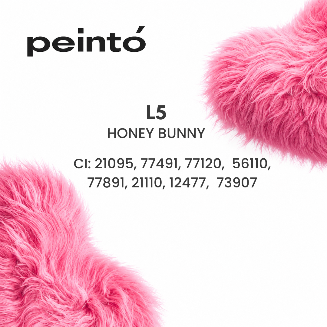 INCI pigmento PMU Peinto L5 Honey Bunny CI 21095 CI 77491 CI 77120 CI 56110 composición profesional para micropigmentación de labios rojo anaranjado cálido