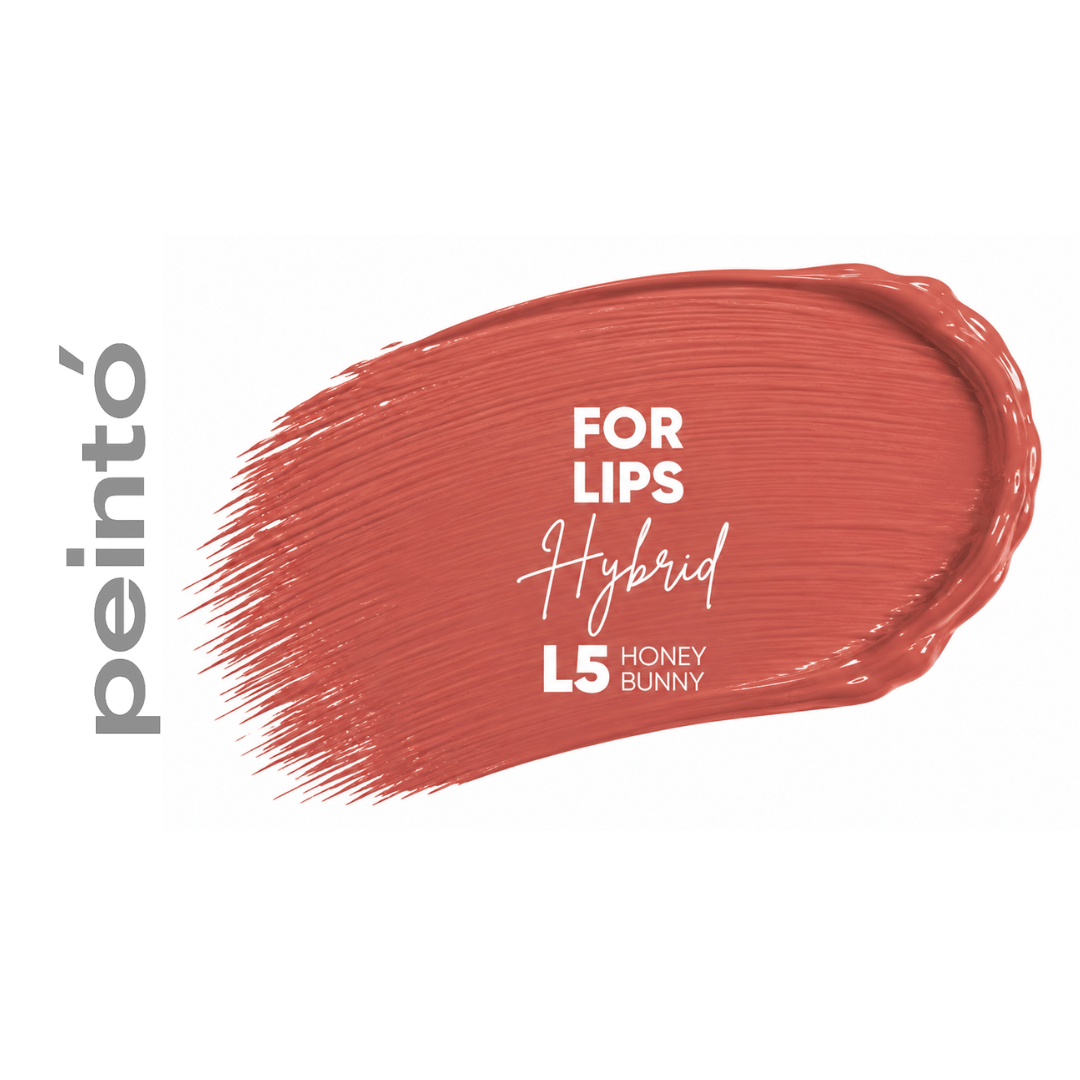 Textura pigmento PMU Peinto L5 Honey Bunny rojo anaranjado cálido efecto lipstick profesional para labios con alta luminosidad y excelente cobertura