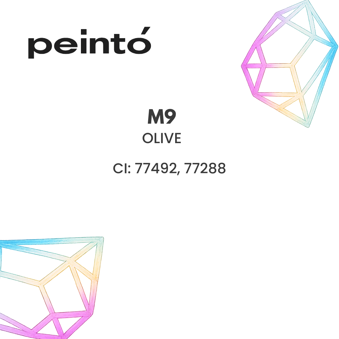 Corrector PMU Peintó Mineral M9 Olive color oliva frío para neutralizar residuos rojizos, rosados y anaranjados en cejas profesionales