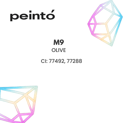 Corrector PMU Peintó Mineral M9 Olive color oliva frío para neutralizar residuos rojizos, rosados y anaranjados en cejas profesionales
