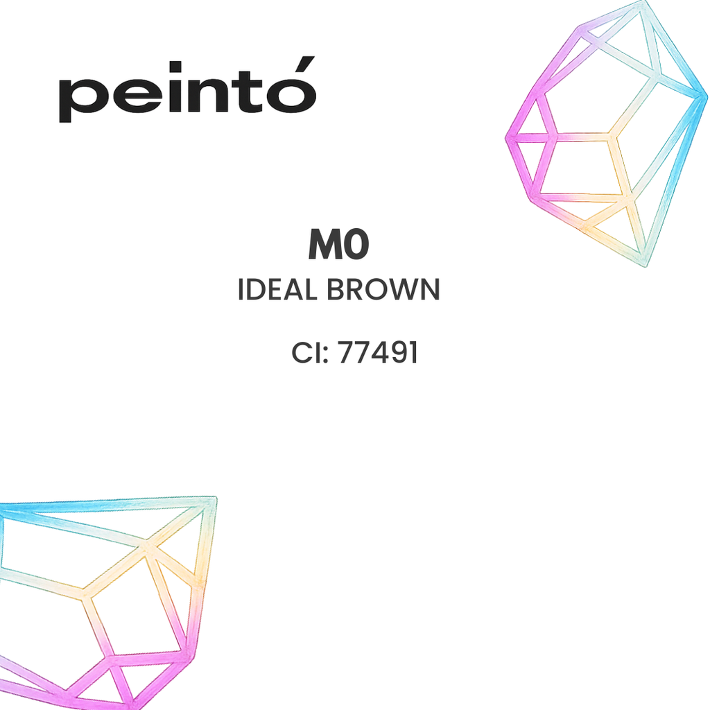INCI del pigmento PMU Peintó Mineral M0 Ideal Brown con CI 77491 óxido de hierro rojo para micropigmentación profesional de cejas