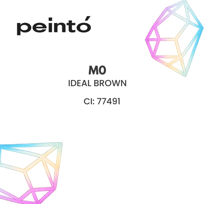 INCI del pigmento PMU Peintó Mineral M0 Ideal Brown con CI 77491 óxido de hierro rojo para micropigmentación profesional de cejas
