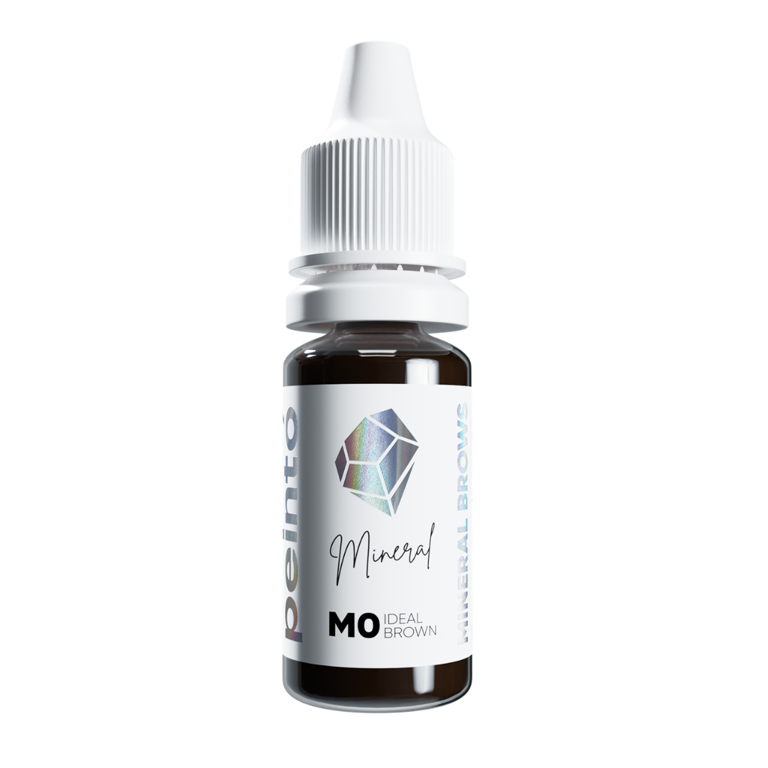 Pigmento PMU para cejas Peintó Mineral M0 Ideal Brown 10 ml marrón neutro puro frasco profesional para micropigmentación de cejas