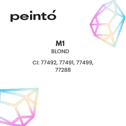 INCI del pigmento PMU Peintó Mineral M1 Blond con CI 77492 CI 77491 CI 77499 para micropigmentación profesional de cejas rubias