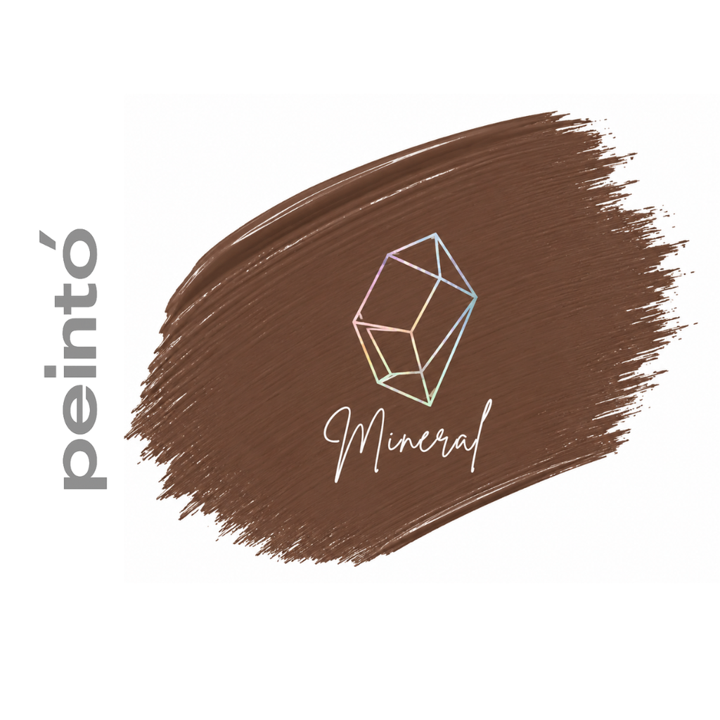 Textura pigmento PMU Peintó Mineral M3 Light Brown marrón cálido de saturación media para micropigmentación profesional de cejas