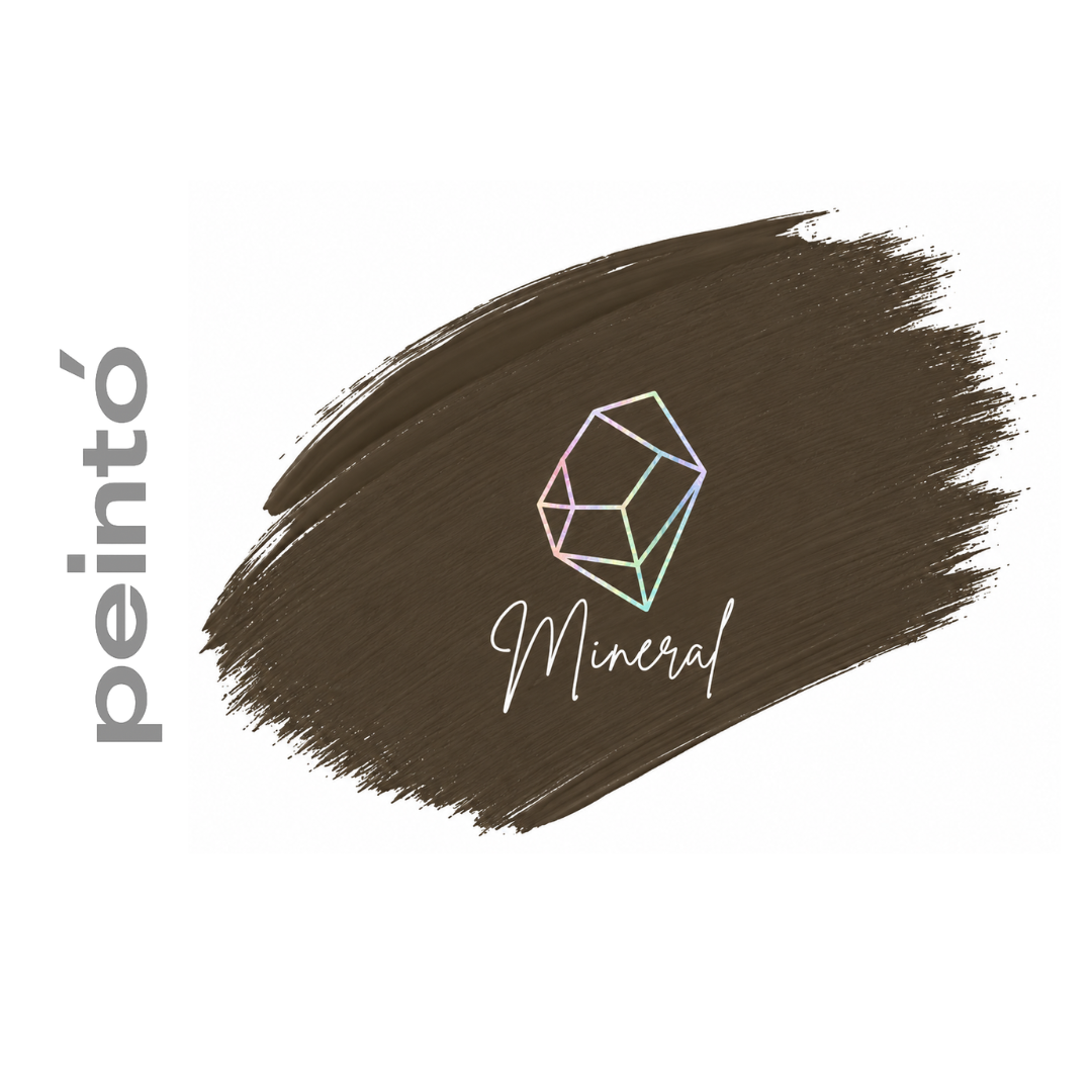 Textura pigmento PMU Peintó Mineral M4 Dark Brown marrón oscuro frío e intenso para micropigmentación profesional de cejas