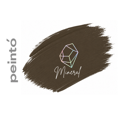 Textura pigmento PMU Peintó Mineral M4 Dark Brown marrón oscuro frío e intenso para micropigmentación profesional de cejas