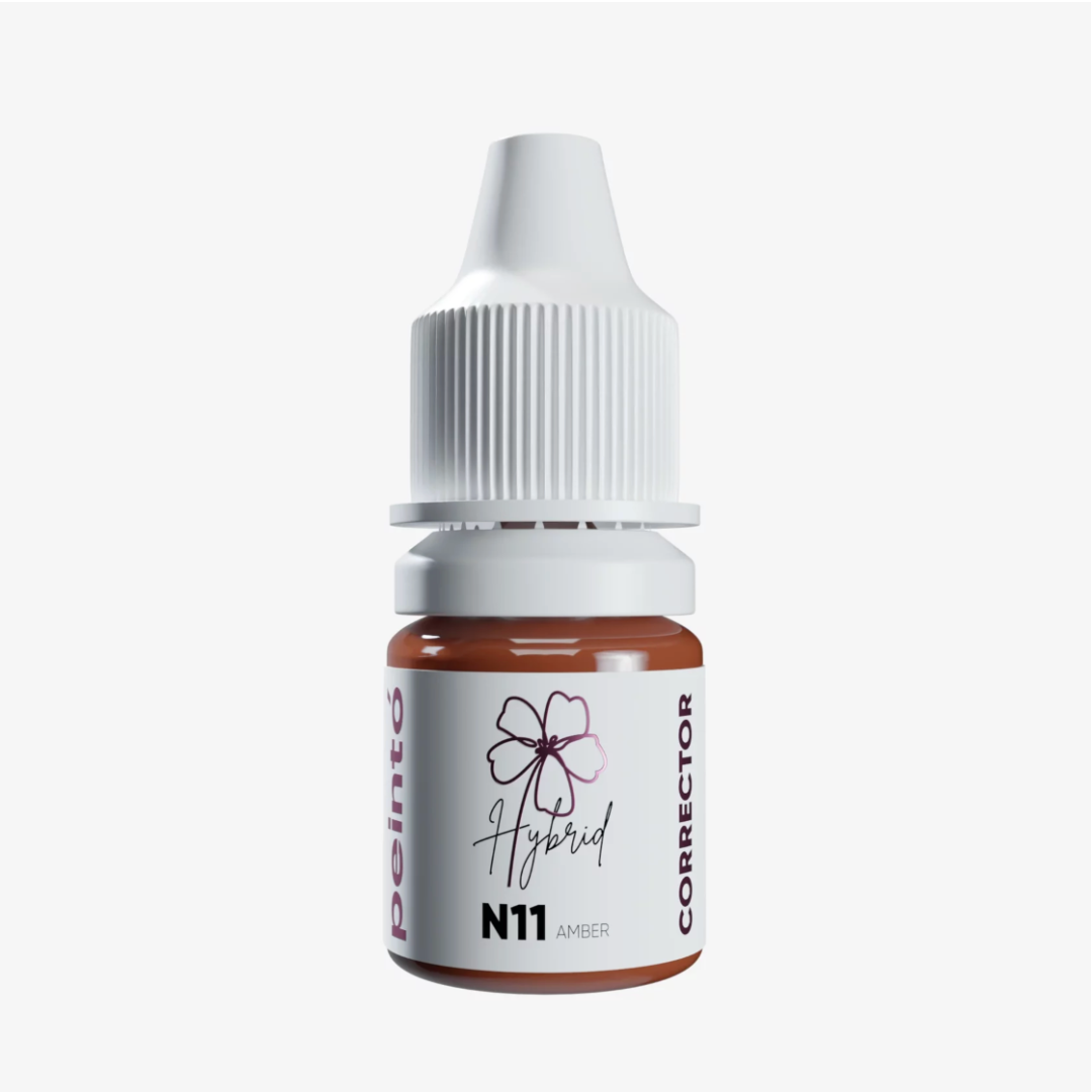 Corrector PMU Peinto N11 Amber color albaricoque para neutralizar tonos fríos y correcciones profesionales de labios