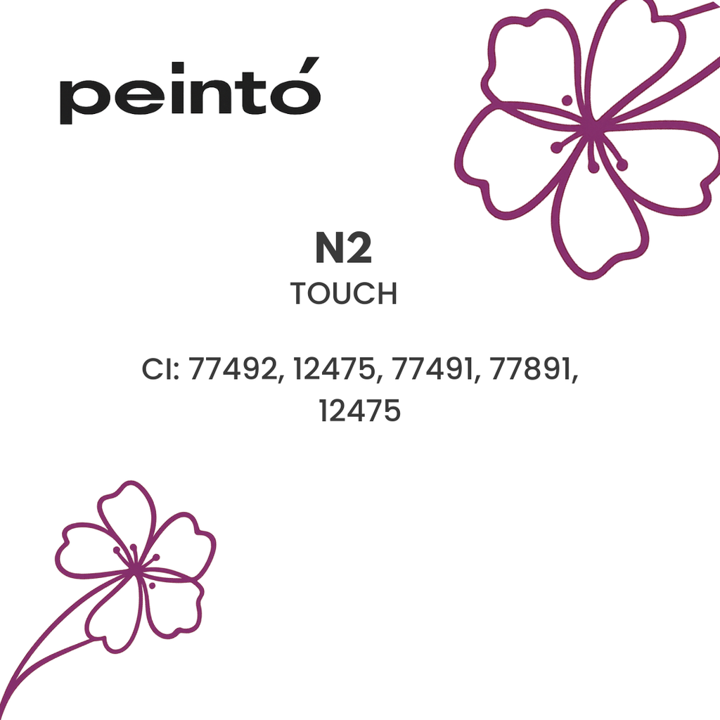 INCI pigmento PMU Peinto N2 Touch CI 77492 CI 12475 CI 77491 composición profesional para micropigmentación labial