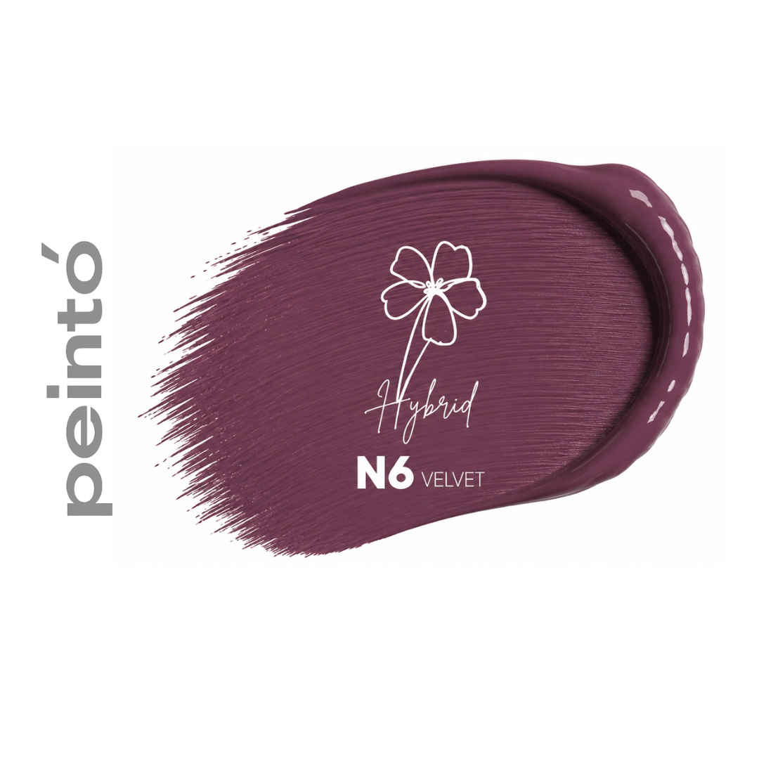Textura pigmento PMU Peinto N6 Velvet violeta cereza frío con acabado aterciopelado para micropigmentación profesional de labios