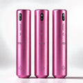 Máquina PMU PIKA Wireless rosa para maquillaje permanente y micropigmentación profesional, vista frontal del dispositivo