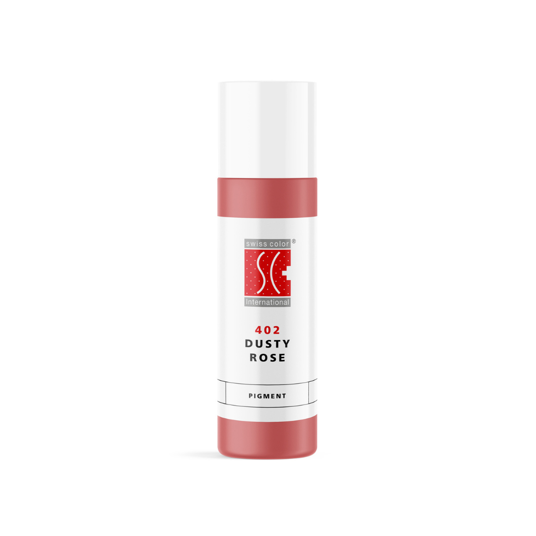 Pigmento micropigmentación Swiss Color 402 Dusty Rose 5 ml y 10 ml frasco profesional original