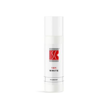 Pigmento PMU Swiss Color Base White 101 5 ml blanco para mezcla profesional envase original alta cobertura