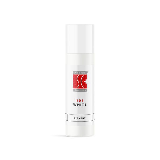 Pigmento PMU Swiss Color Base White 101 5 ml blanco para mezcla profesional envase original alta cobertura