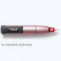 Dermógrafo PMU Swiss Color SC Universal Dual 3.0 rosa con display integrado a 100 Hz y cartucho para micropigmentación profesional