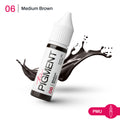 Textura pigmento PMU cejas Medium Brown marrón medio natural efecto uniforme alta implantación ideal para técnicas powder y shading