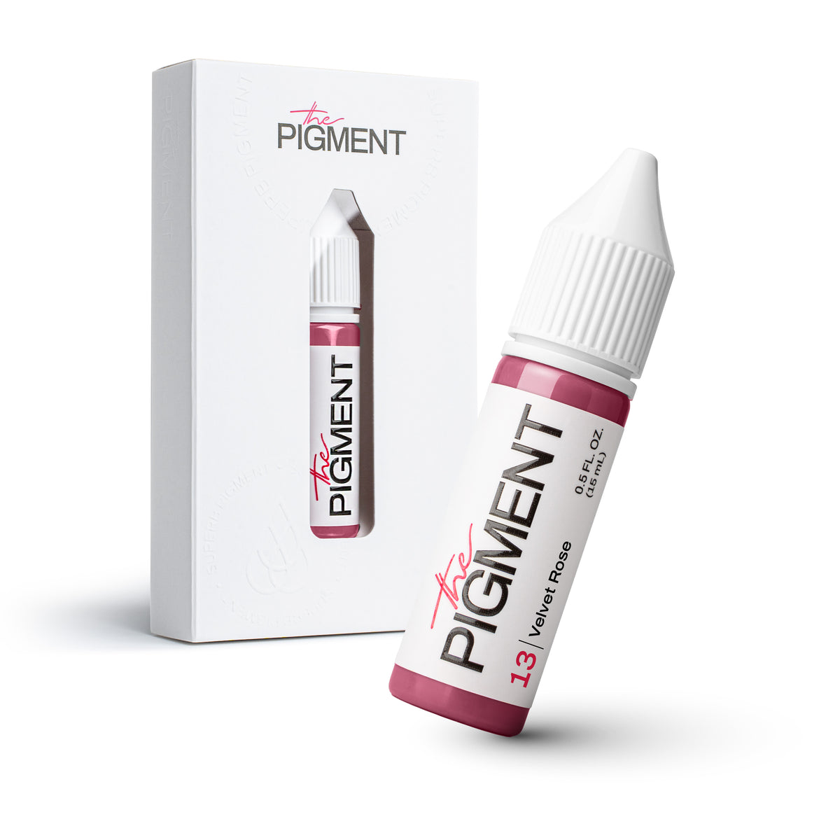 Pigmento PMU para labios The Pigment 13 Velvet Rose 15 ml rosa aterciopelado frasco profesional con packaging original