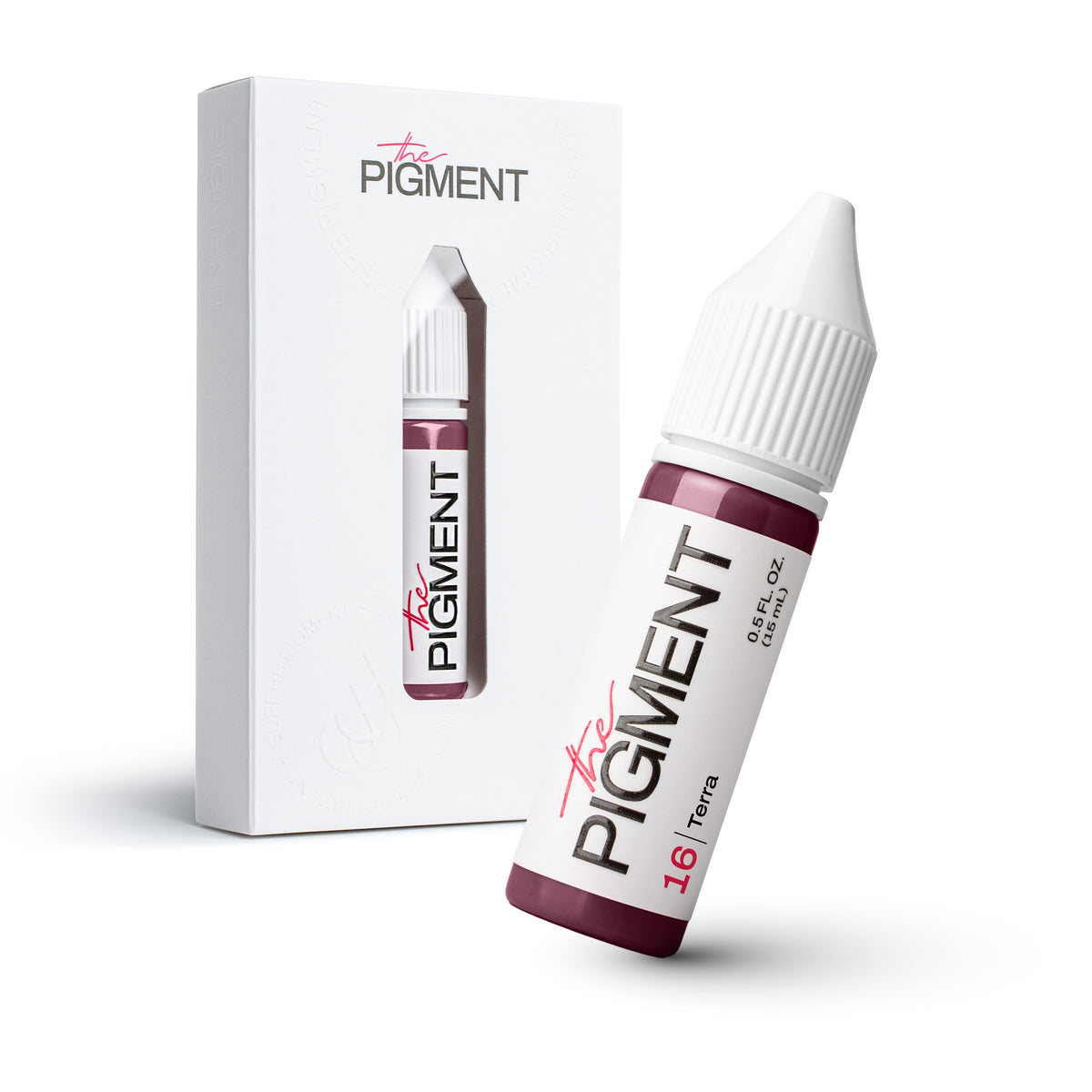 igmento PMU para labios The Pigment 16 Terra 15 ml nude cálido beige rosado frasco profesional con packaging original