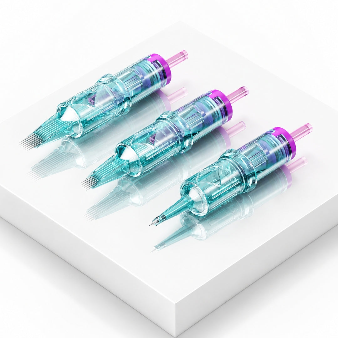 Cartuchos PMU Viper Premium VP para micropigmentación de labios con diferentes configuraciones de agujas profesionales